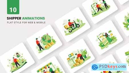 Shipper Packing Animations - Flat Concept 37761565