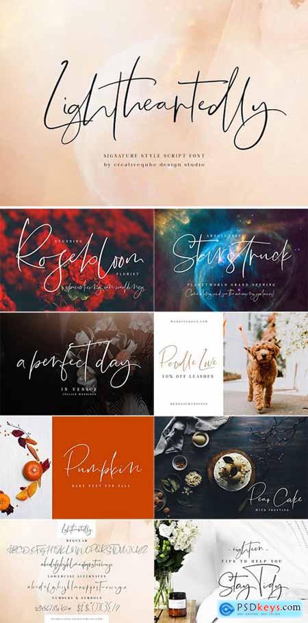 Lightheartedly Signature style font 3066002