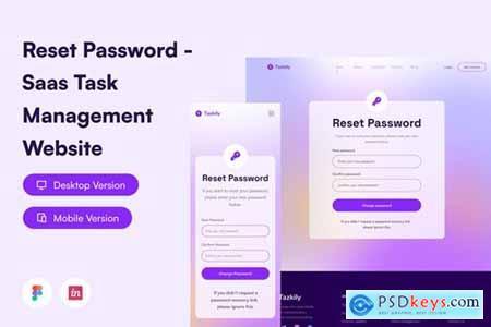 Reset Password - Saas Task Management Website GCJBEEL