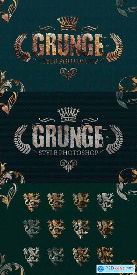 36 Grunge Style Photoshop V01
