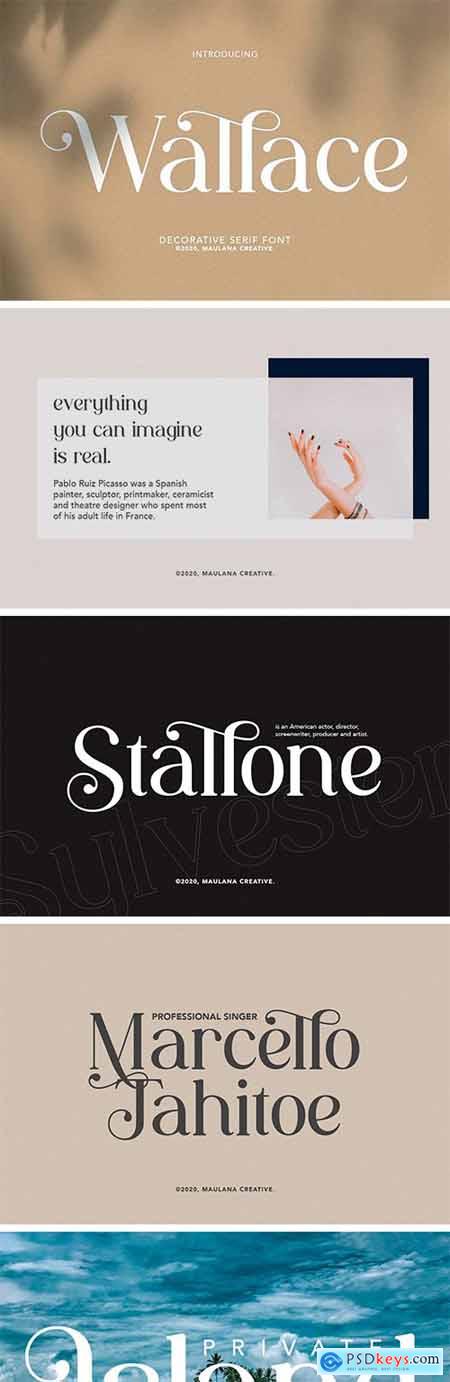 Wallace - Decorative Serif Font
