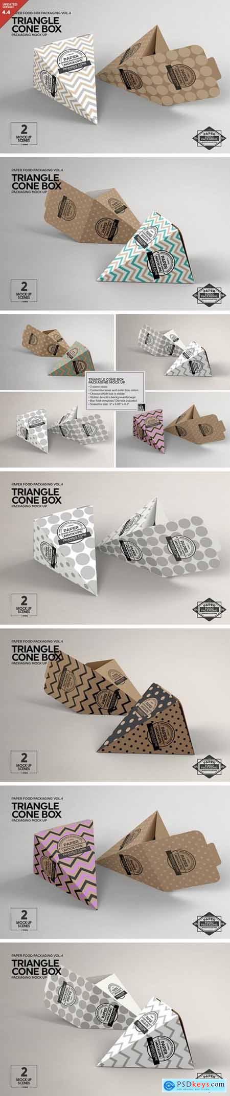 Triangle Cone Box Mockup