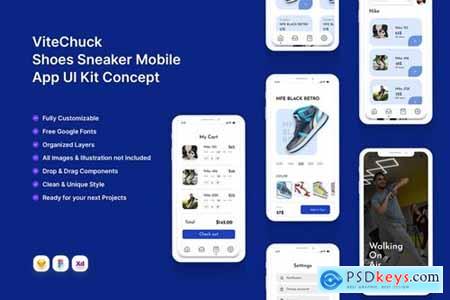 ViteChuck - Shoes Sneaker Mobile App Concept