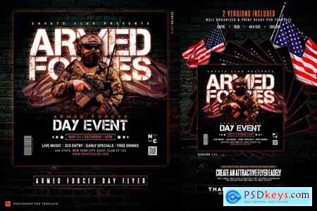 Armed Forces Day Invitation Flyer ME934CU