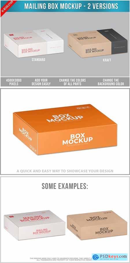 Mailing Box Mockup SBHX4DQ