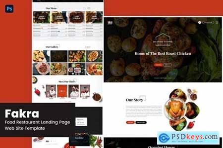 Fakra- Food Restaurant Landing Page Website S4BWHA9