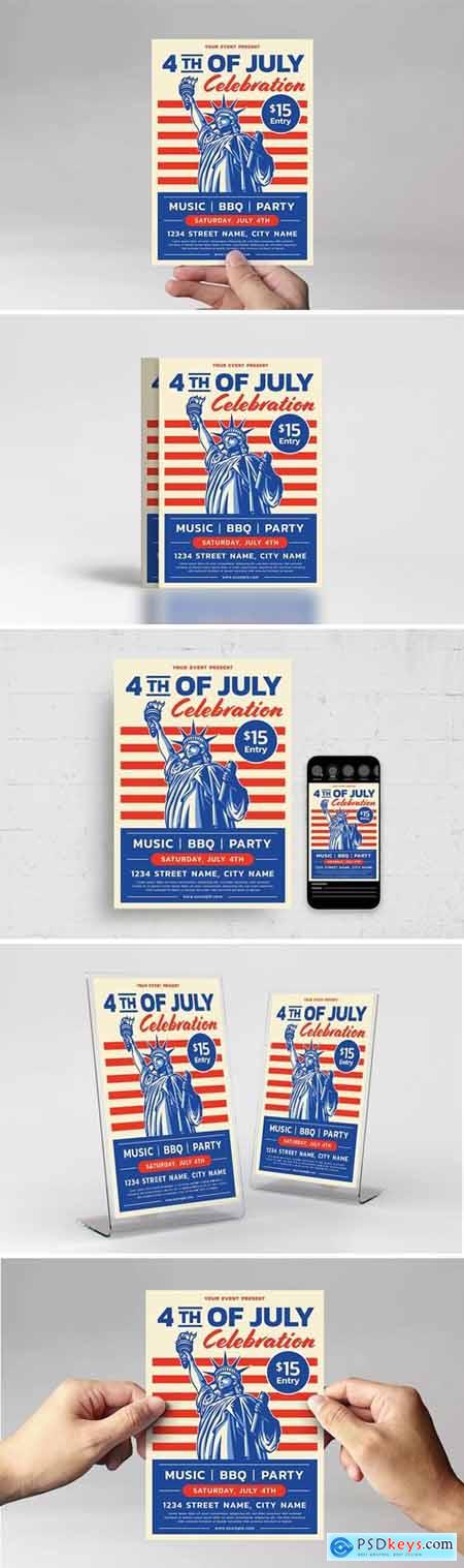 4th of July Flyer Template E2KZRC6