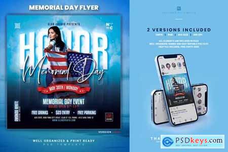 Memorial Day Party Flyer UXYQMEP