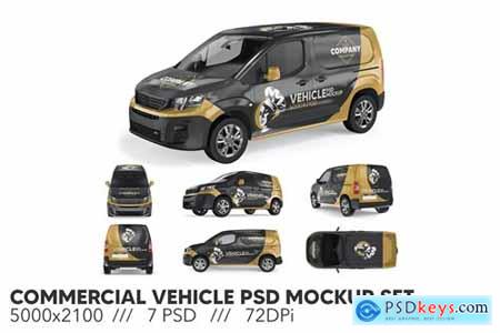 Commercial Vehicle PSD Mockup Set REJHVZL