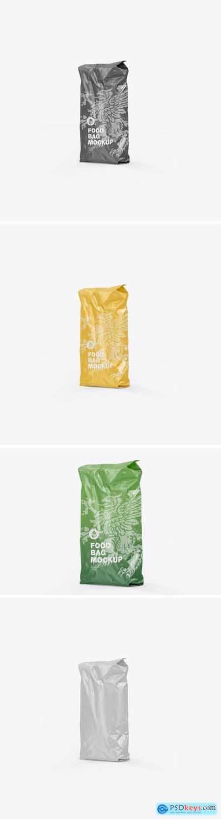 Plastic Food Bag Mockup M5D6XH3