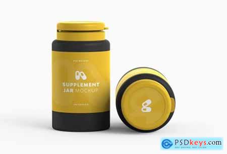 Supplement Jar Mockup