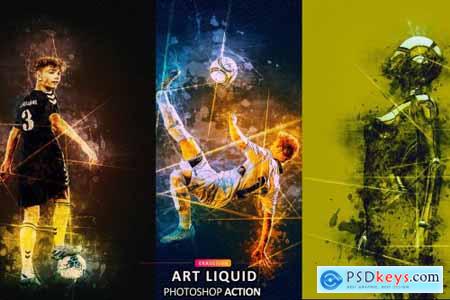 Art Liquid Photoshop Action 6803686