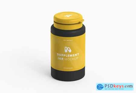 Supplement Jar Mockup