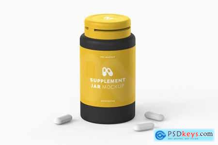 Supplement Jar Mockup