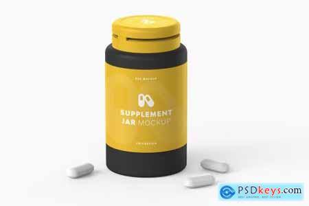 Supplement Jar Mockup