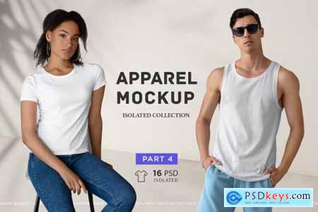 Isolated Apparel MockUps Collection Part 4
