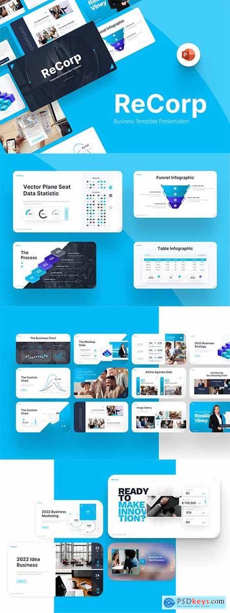 Recorp Business Modern PowerPoint Template