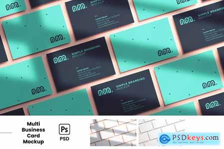 Multi Business Cards Mockup KKJQZXN