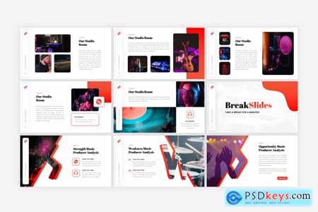 Hipbeat - Music Producer Powerpoint, Keynote and Google Slides Template