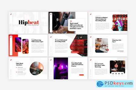 Hipbeat - Music Producer Powerpoint, Keynote and Google Slides Template