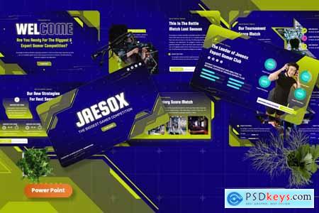 Jaesox - Gamer Competition Powerpoint, Keynote and Google Slides Template