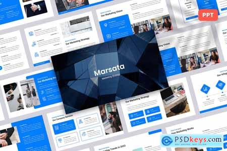 Marsata - Marketing Strategy Powerpoint, Keynote and Google Slides Template