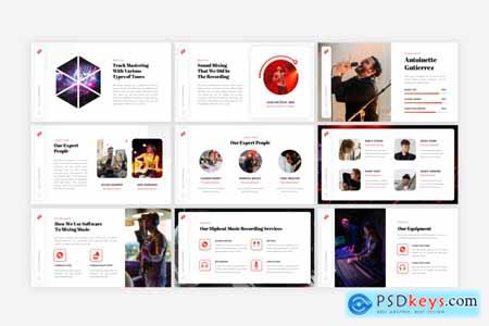 Hipbeat - Music Producer Powerpoint, Keynote and Google Slides Template