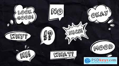 Drawn Speech Bubbles 37941648