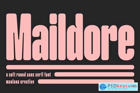Maildore Soft Round Sans Serif Font