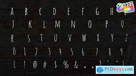 Hand-Drawn Scribble Alphabet FCPX 38048471