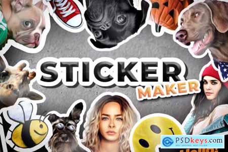 Sticker Maker - Photoshop Action