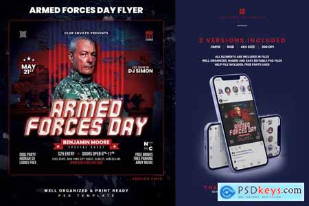 Armed Forces Day Invitation Flyer M98BZCE