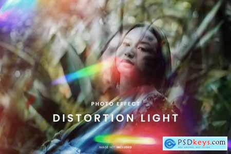 Distorion Light Photo Effect for photoshop