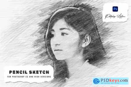 Hand Drawing Pencil Sketch Photoshop Action
