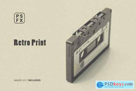 Retro Print Photo Effect