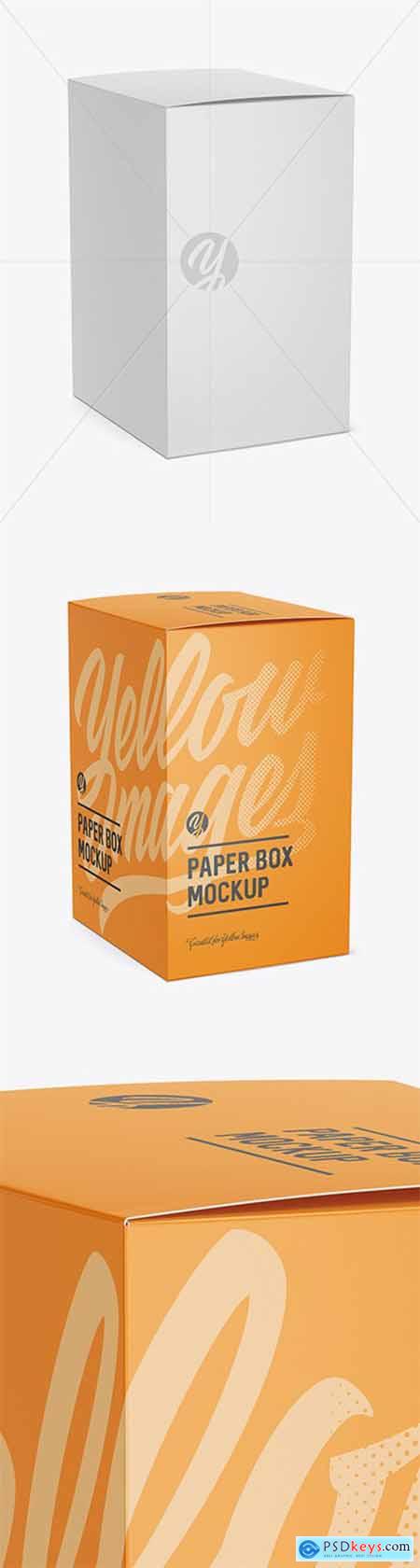 Paper Box Mockup - Halfside View 80251