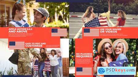 USA Patriotic Celebration Slideshow Apple Motion 38105550