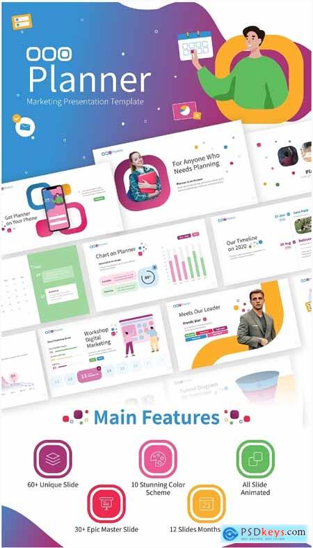 Planner Marketing Powerpoint Presentation Template Fully Animated 26754480