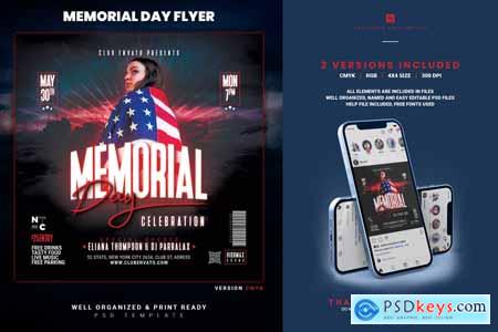 Memorial Day Party Flyer LTFSL4F