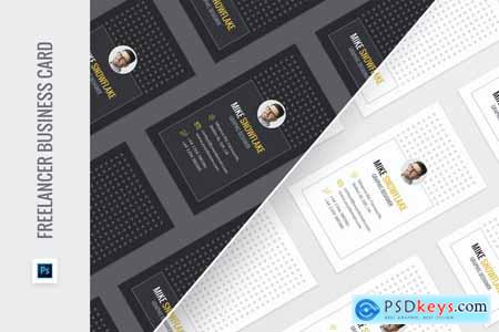 Freelancer Business Card Template P7Y8BBT