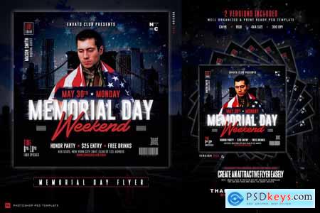 Memorial Day Party Flyer CPG38WD