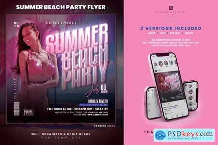 Summer Party Flyer R62D3PJ