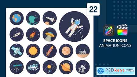 Space Animation Icons Final Cut Pro & Apple Motion 37977056