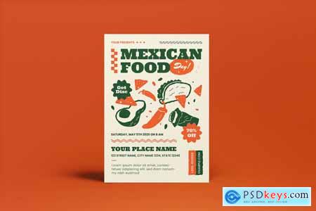 Mexican Food Sale Flyer DNRWD8M