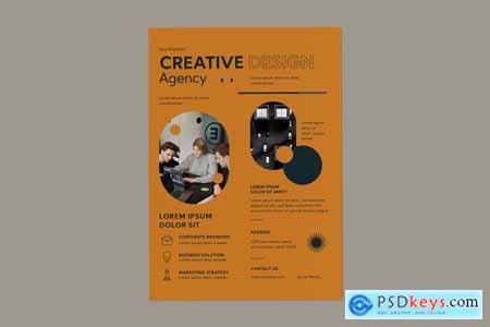 Simple Creative Design Agency Flyer LARJSGJ
