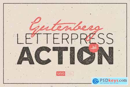 Gutenberg - Letterpress Action QRYKV2