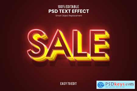 Sale - Neon PSD Text Effect FZ3Y3N9