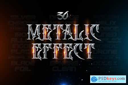 30 Metallic Type Effects - Photoshop PPJMEBA
