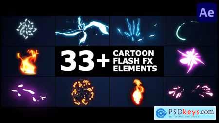 Cartoon Flash FX Elements Pack for After Effects 38088333