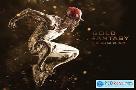 Gold Fantasy Photoshop Action WGZSKGR